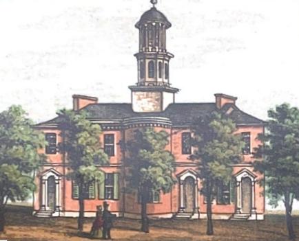 Sketching of Dauphin County Court House in 1799